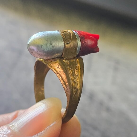 Vintage 1940s Lone Ranger Atomic Bomb Ring 1938 Bond Bread Safety Club Badge Kix - Picture 12 of 16